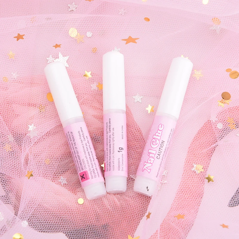 

False Art Decorate Tips Acrylic Glue Mini Nail Glue High Quality Nail Glue Nail Accessories 3pcs/lot