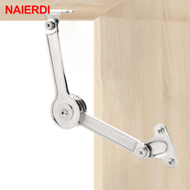 NAIERDI Cabinet Cupboard Adjustable Hinge Randomly Stop Door Furniture Lift Up Flap Stay Support Hydraulic Hinges