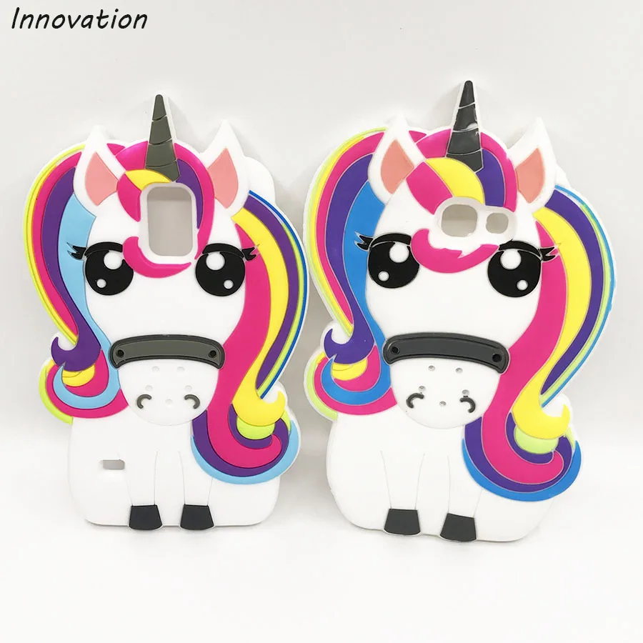 

Cute 3D Cartoon Rainbow Horse Unicorn Soft Silicone Case For Samsung Galaxy S3 S5 S6 S7 edge A3 A5 2017 Coque Phone Back Cover