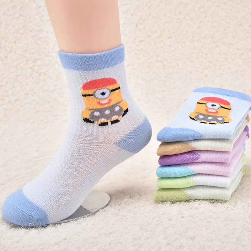 

Multicolor 0-11 years old Spring cotton children cartoon lovely socks in tube socks factory direct