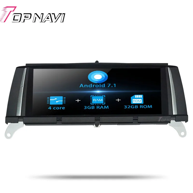 Topnavi Android 7.1 Quad Core New Car Stereo Player For BMW X3 F25(2010.9 2011 2012.8) GPS Navigation 3G+32GB Capacitive 3G Wifi |