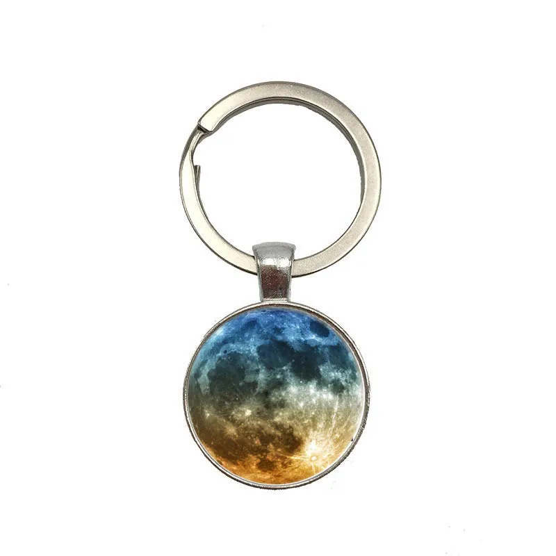 Стекло Луна Фото кольцо для брелока chaviro Criativo Time Gem Cabochon брелок аксессуары брелоки