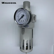 Zusen BFR-2/3/4000 спрей под давлением 1/4 '3/8' 1/2 'сжатого воздуха масла Пневматический воздушный фильтр Давление регулятор с Fttings