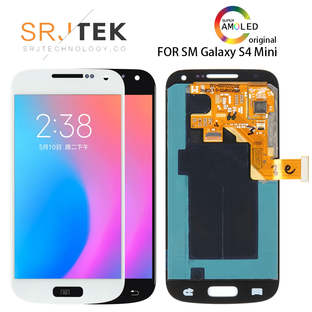 

For Samsung Galaxy S4 Mini i9195 i9190 i9192 LCD Display Touch Screen Digitizer Bezel Frame Full Assembly