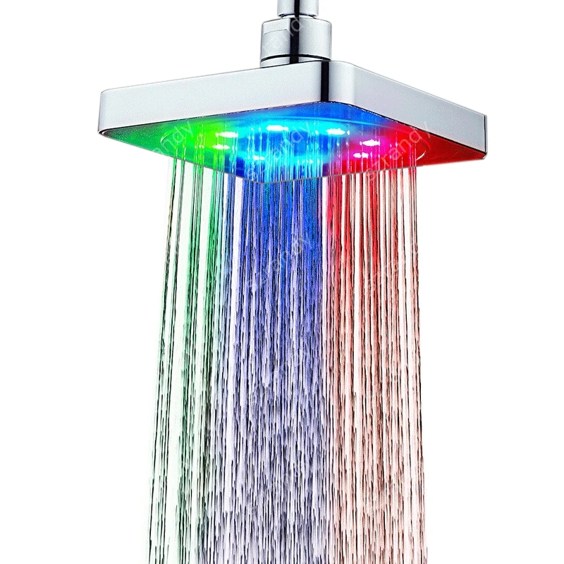 Shower Head Bathroom Led Shower Head Rainfall Led Led 6 Inch Shower Head 6 Inch Aliexpress