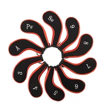 10 шт. Гольф клуб Железный клюшки головные уборы крышка защитный чехол Карманный