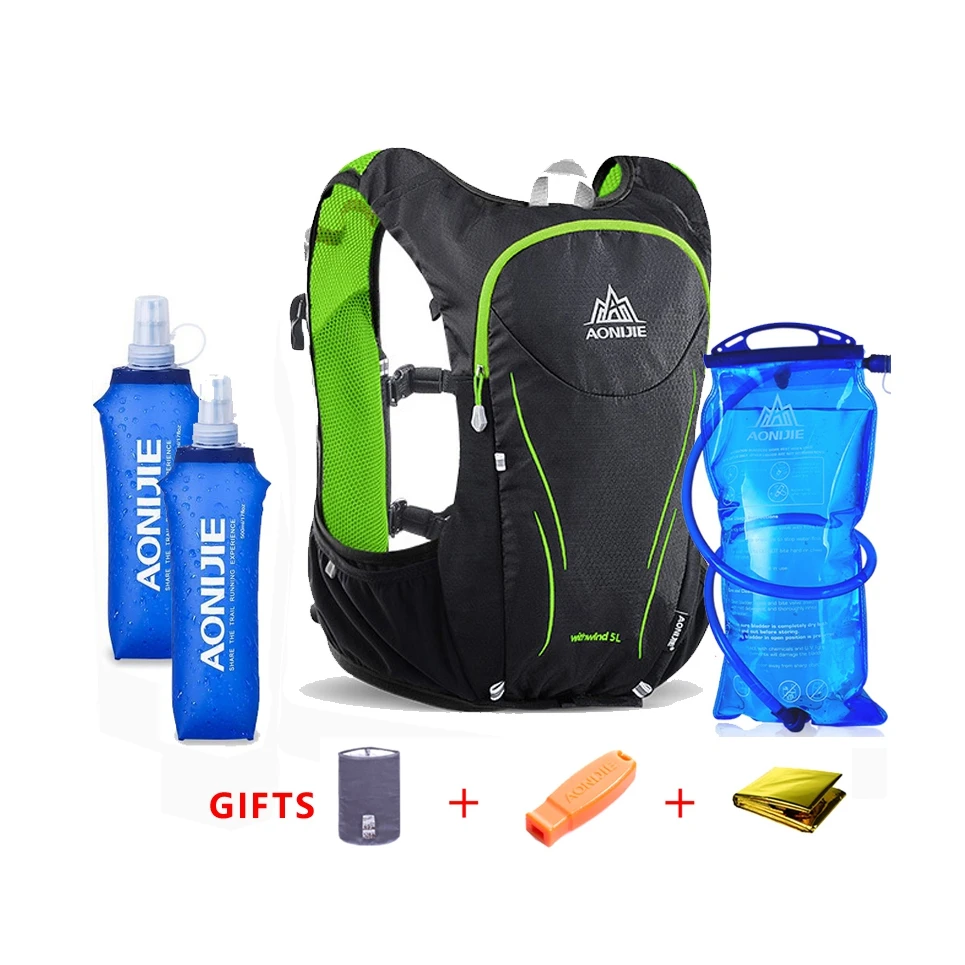 AONIJIE Marathon Hydration Vest Pack 5L Outdoor Sports Backpack Cycling Hiking Water BagRunning