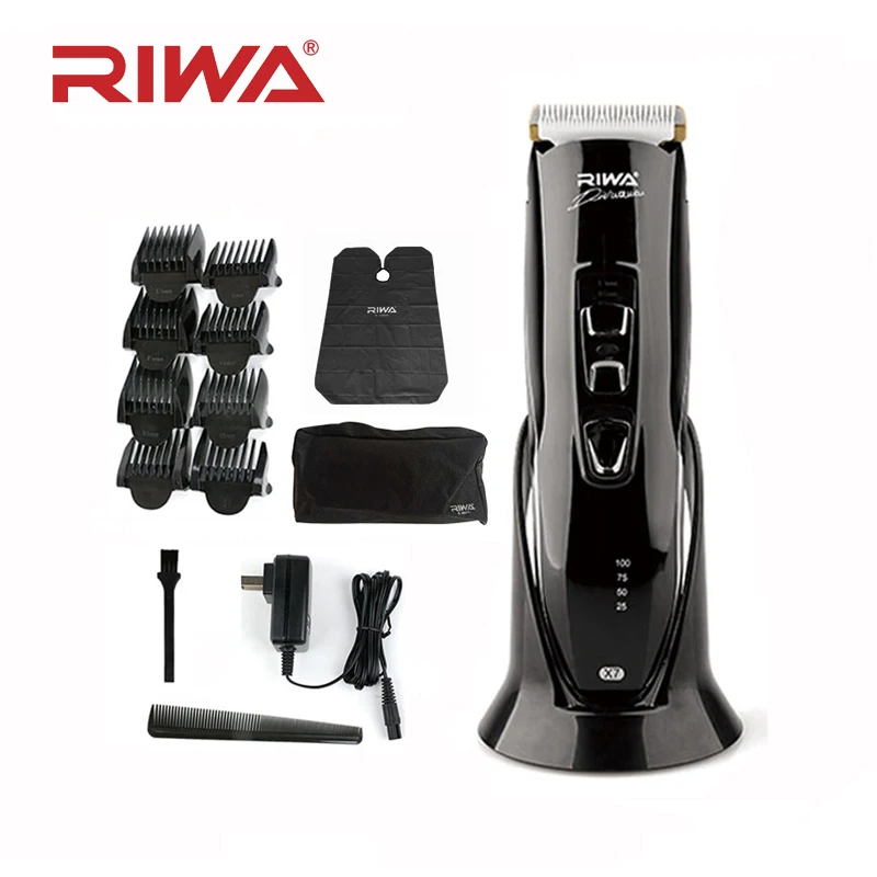 Аккумуляторная машинка для стрижки волос Riwa X7 моющийся беспроводной триммер