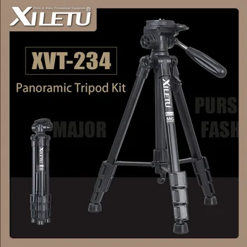 

XILETU XVT-234 Professional Portable Aluminum Panoramic Camera Video Tripod For Digital Camera Camcorder for Canon Nikon Sony