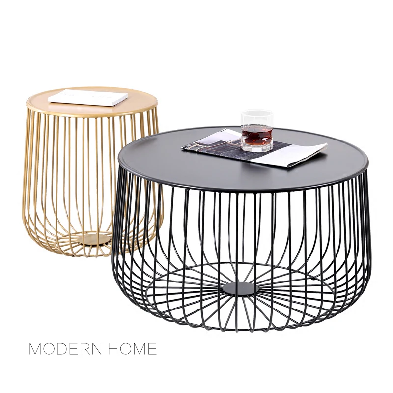 Популярный современный дизайн тыквенный черный и Золотой металлический круглый чайный столик для гостиной журнальный столик размер на заказ 1 шт