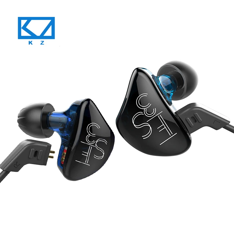 Koop KZ ES3 Balanced Armature Dynamic In Oortelefoon Hybrid Driver Ruisonderdrukking Sport Headset Met Kabel Voor iPhone 7 8 Xiaomi
