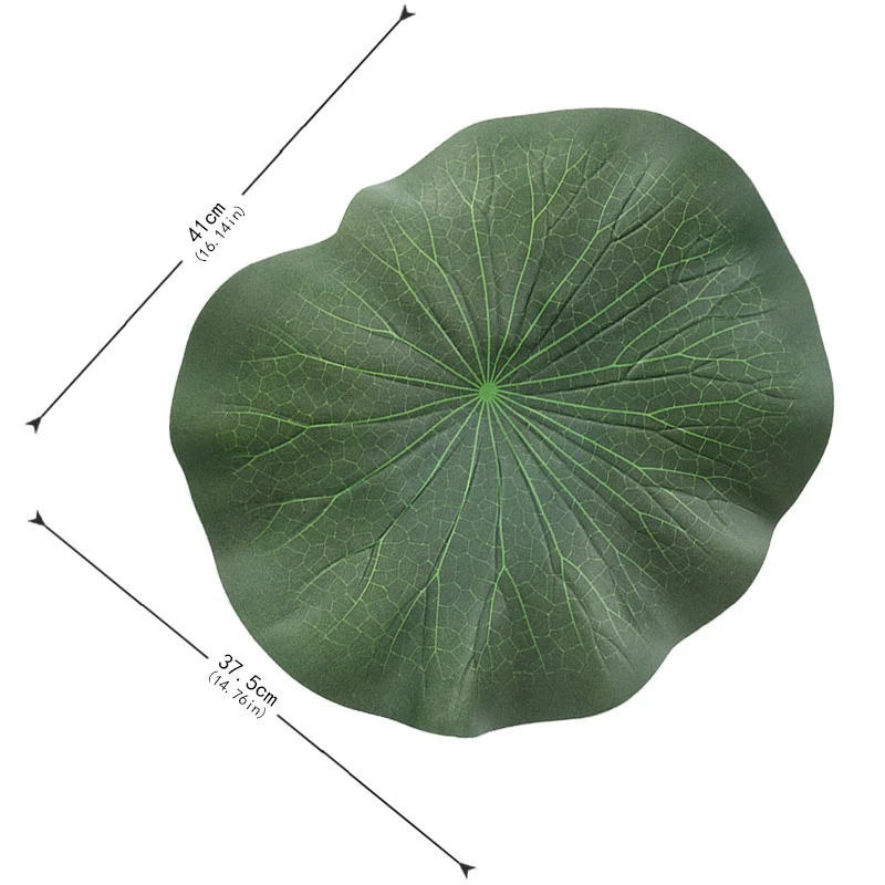 Simulation Lotus Leaf Green Plant Water Floating Fish Tank Pool Landscape Decor