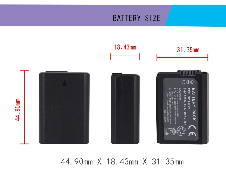 2 шт 2000mAh NP-FW50 NP FW50 батареи для камеры+ lcd двойное USB зарядное устройство для sony Alpha A6500 A6300 A6000 A5000 A3000 Nex-3 a7r