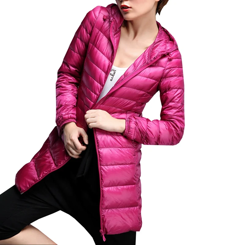 Survêtement La Parkas Mince Ultra Plus Hiver Rh Nouveau 2019 Automne Léger De Bas kk Dames Manteau Long Taille Canard Veste Femmes À Capuche az8fqwR