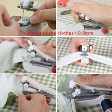 

Portable Hand Manual Sewing Machine Accessories DIY Mini Hand-held Seam Clothes Faric Sewing Machine for Home Household Tools
