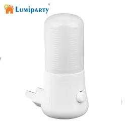 LumiParty 3 Вт штепсельная вилка настенного светильника ручного включения/выключения Мини светодиодный ночной Светильник мягкий белый