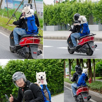

For Big Dog Pet Dog Carrier Bag Pet Dog Front Bag New Out Double Shoulder Portable Travel Backpack Mesh Backpack Head Outdoor