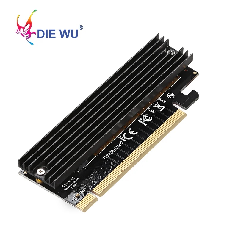 M.2 NVME адаптер расширения карты поддержка M ключ PCI Express PCIe x16 к M.2 высокоскоростной адаптер riser Card TXB008