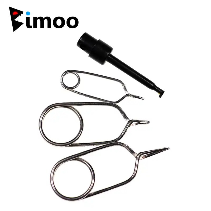 SM SunniMix Finger Holder Fly Tying Hackle Pliers Fly Fishing Tackle Supplies Stainless Steel Fly Tying Tools