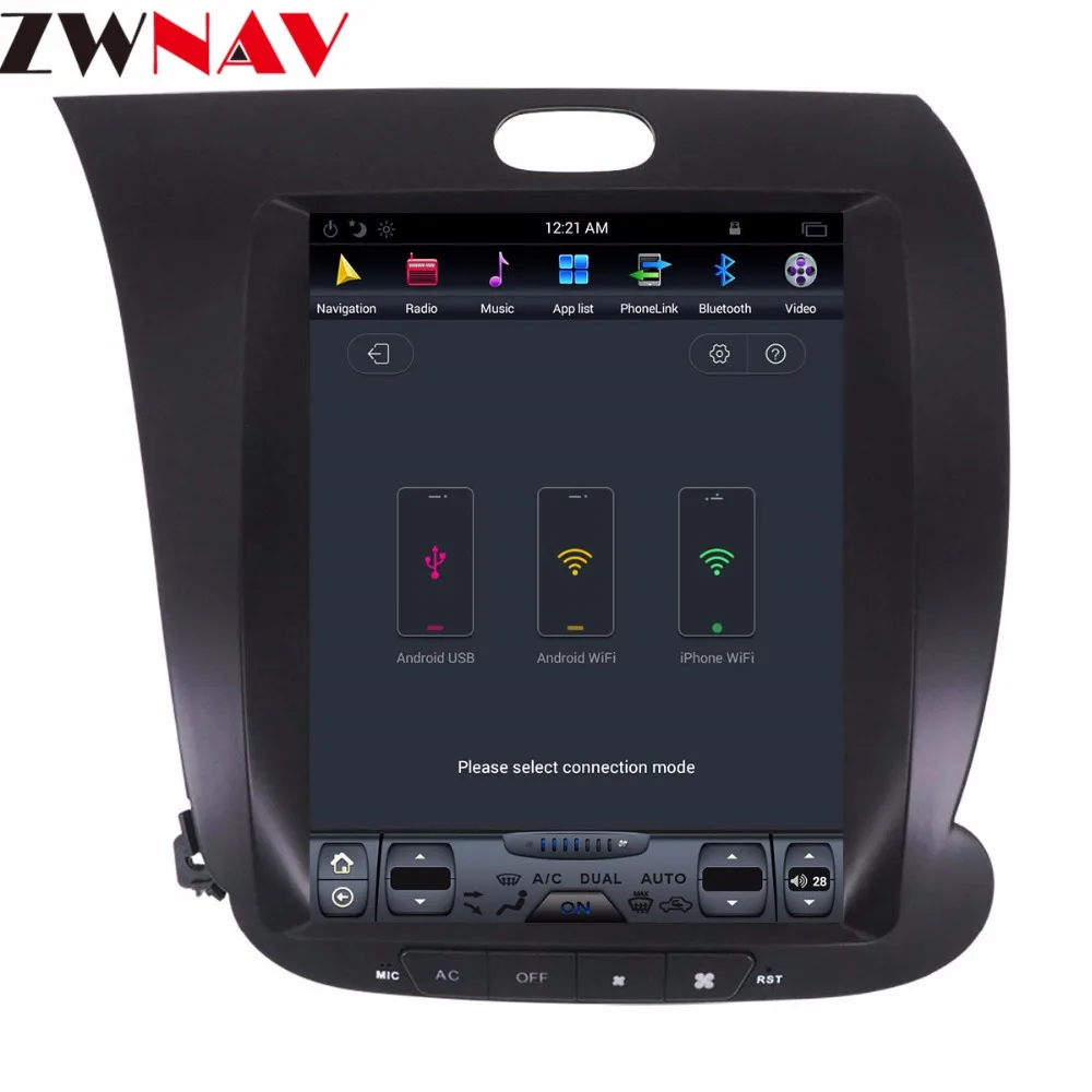 Perfect Tesla style Big screen Android 7.1 Car Multimedia Player head unit for For KIA CERATO K3 FORTE 2013 - 2017 GPS Navigation Radio 2 Perfect Tesla style Big screen Android 7.1 Car Multimedia Player head unit for For KIA CERATO K3 FORTE 2013 - 2017 GPS Navigation Radio 2