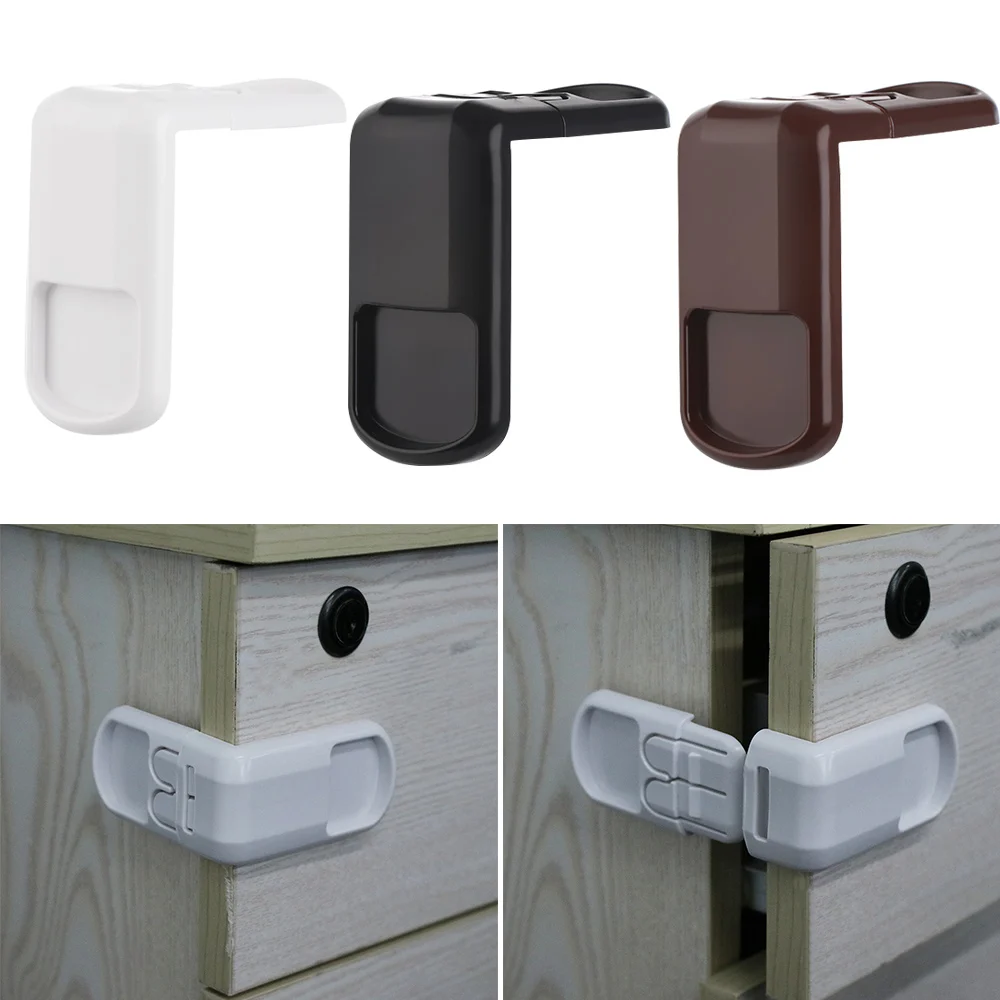 Plastic Baby Safety Protection From Children In Cabinets Boxes Lock Drawer Door Security Product Multi-function Kids Baby Safety