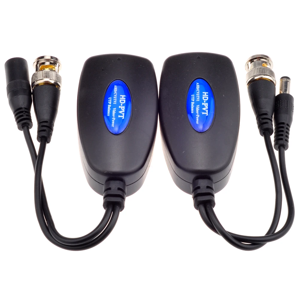 GADINAN AHD TVI CVI CCTV Camera Power Video Through RJ45 Network Cable Transmission Up to 260M HD-PVT Video Power Transmitter