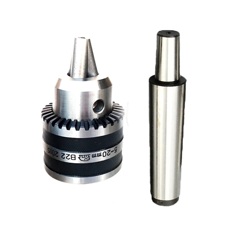 FREE shipping Precision morse tapper cone MT2 MT3 MT4 B22 thread M10 M12 M16 Drill Chuck 5-20MM Taper Arbor for drilling tool |