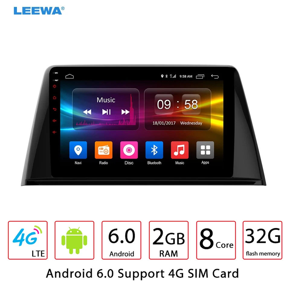 

NEW 9"9 inch Android 6.0 (64bit) Octa Core DDR3 2G/32G/ FDD 4G Car DVD GPS Radio Head Unit For Peugeot 3008 2013-2016 #CA3448