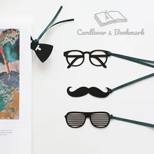 Джентльмен серии окружающей среды PP Kawaii Мультяшные закладки длинные перья на ленте закладки для офиса школьные принадлежности милые канцелярские принадлежности