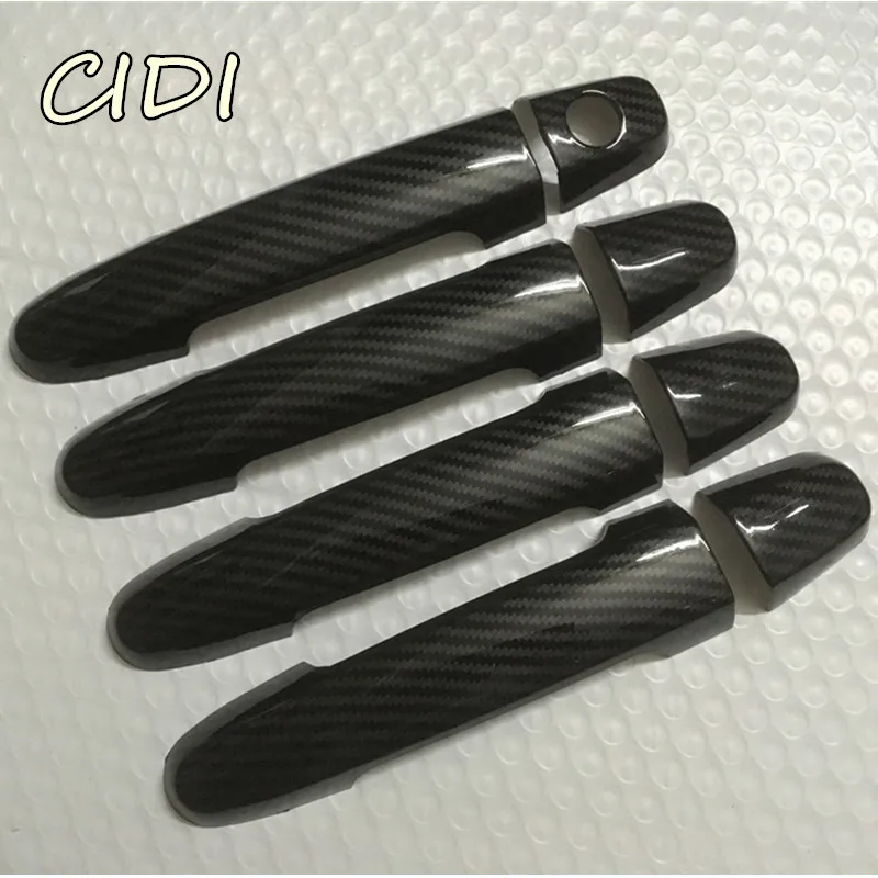 

ABS Carbon fiber Outside Door Handle Cover Trim Kit for Toyota Camry Corolla Highlander RAV4 Yaris Solara Matrix Prius Scion