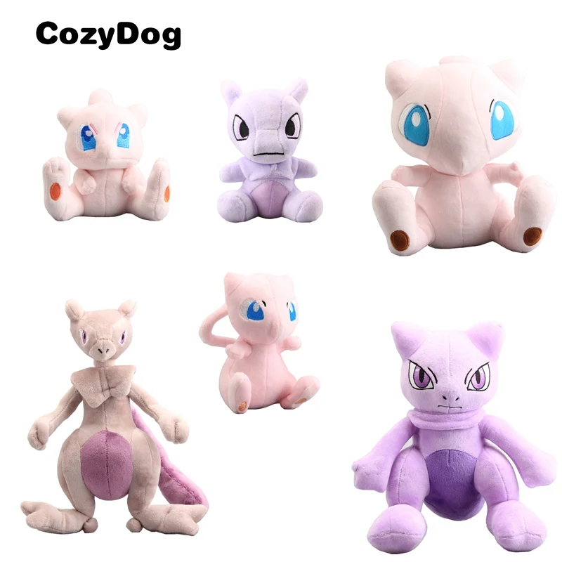 Плюшевая игрушка Mew 6 стилей аниме мультяшная фигурка Mewtwo Q версия фиолетового