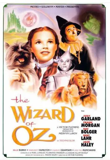 WIZARD OF OZ-CLASSIC MOVIE SILK плакат декоративной живописи 24x36 дюймов