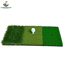 FUNGREEN коврик для гольфа 3 травы с резиновый коврик держатель учебные пособия для гольфа для дома и улицы Tri-газон для гольфа Трава