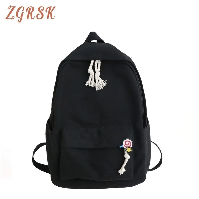 

Teenagers Girls Backpacks Bag Campus Korean College Students Schoolbags Canvas Backpack Bagpack Women Fashion Back Pack