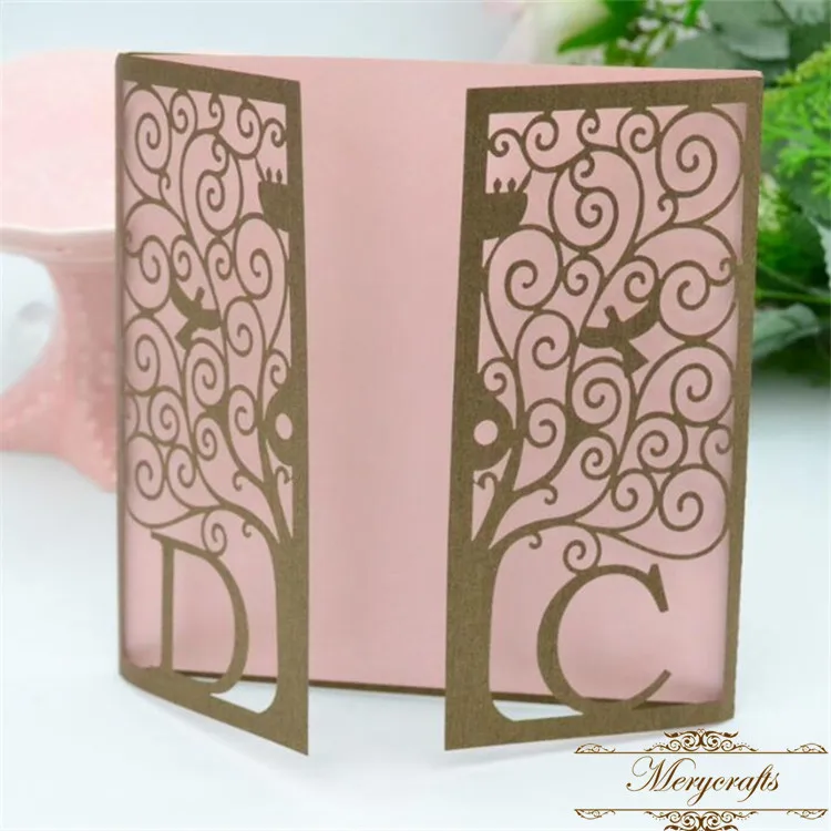 brown pearl outside card and pink pearl inner card
