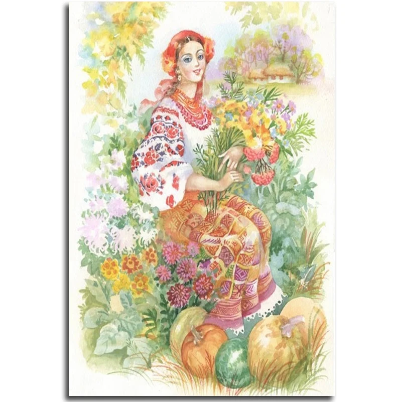 

Diamonds Painting Character Diamond Embroidery Portrait Of Girl Hobby Craft Needlework Counted Beadwork Kit Beadwork Pattern Set