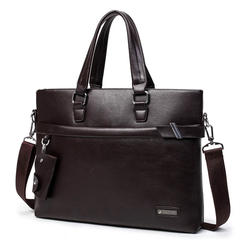Мужской портфель с одной лямкой сумка-мессенджер дизайнерские Роскошные кошельки брендовый мужской кожаный портфель Кожевенная одежда для отдыха - Цвет: brown