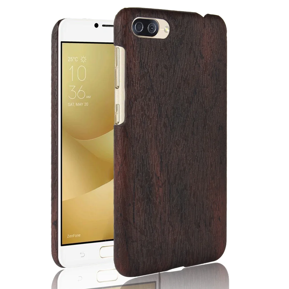 ZC520KL 5.2&quot Luxury Woodern Skin Retro Leather Case For Asus Zenfone 4 MAX Cover Shockproof Hard Phone Cases Fundas Bag |