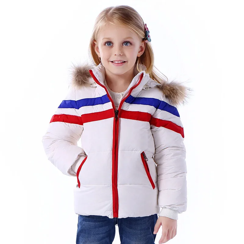 

Children Jackets Winter Warm Down Coat jackets Boys Fur Collar Baby Down Kids Clothing Outerwear Infant Overcoat Girls Parka