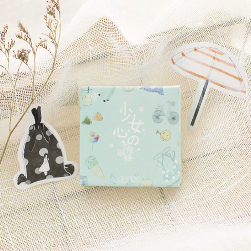 

45 Pcs/box Girl's heart Mini Paper Sticker Decoration diy Diary Scrapbooking Label Sticker Stationery School Supply