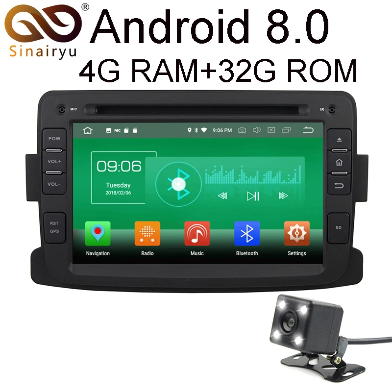 HD 7 IPS Screen 4GB RAM Android 8 0 Car DVD GPS font b Multimedia b