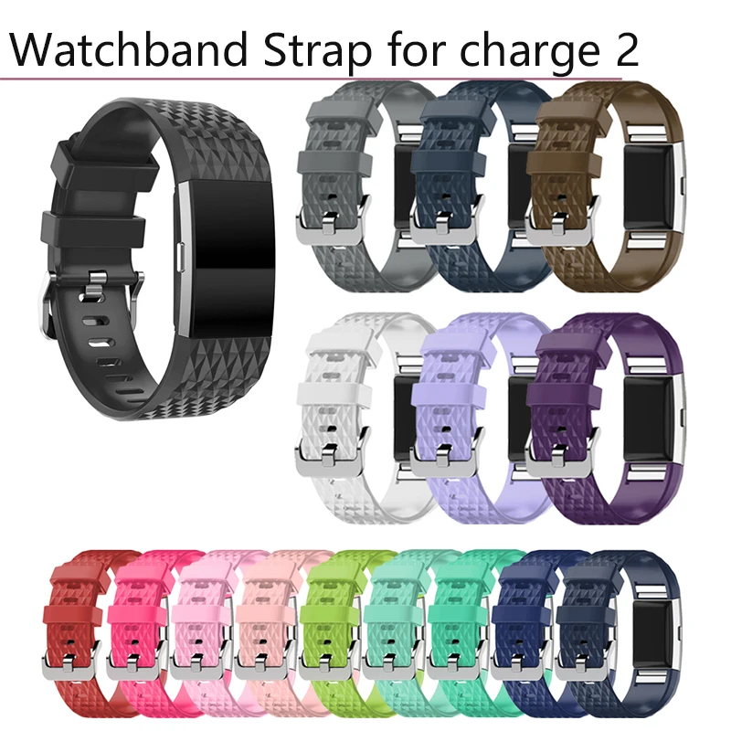 Smart Watchband Strap for charge 2 Small size Diamond Wristband replacement Bracelet parts Soft Silicone Sports belt Band | Электроника