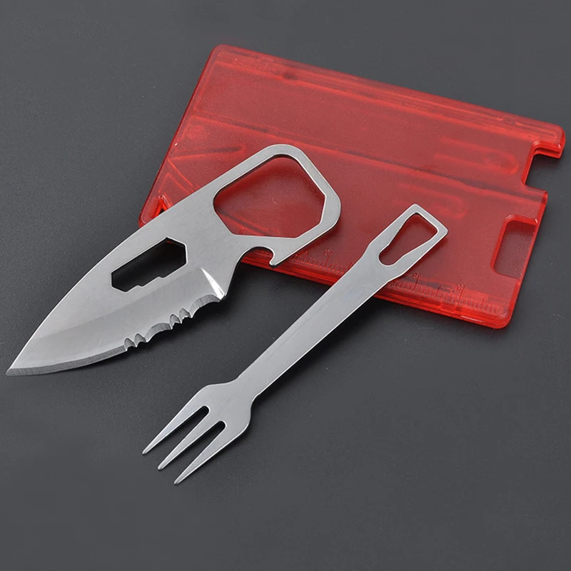 Jeslon Outdoor Multi function Combination Knives Tool Card Stainless