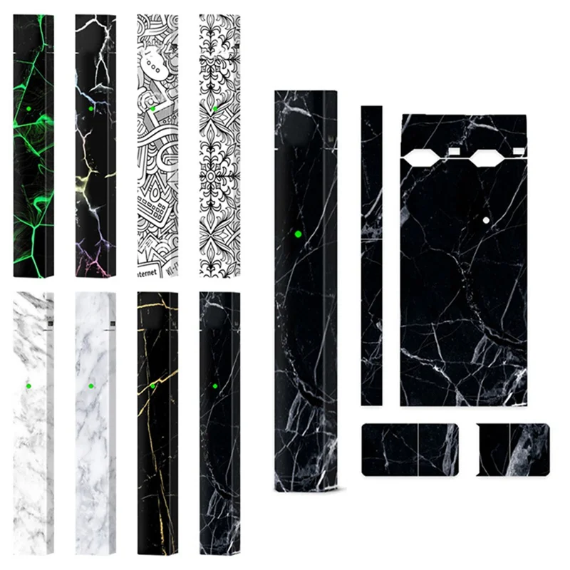 

Simple 8 Patterns Stickers Skin Protector 3M Adhesive Printing Label For JUUL Available Vape Accessories