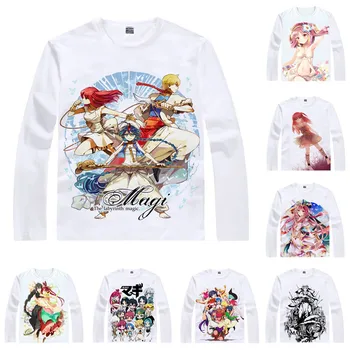 

Magi The Labyrinth of Magic T-Shirts Men Hip Hop Multi-style Long Sleeve Anime Shirts Aladdin Sinbad Cosplay Motivs Shirt Women