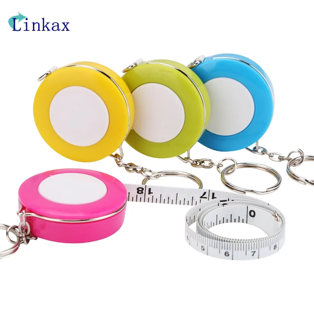 Candy Color Portable Keychain Tape Measure 1.5 Meters Length