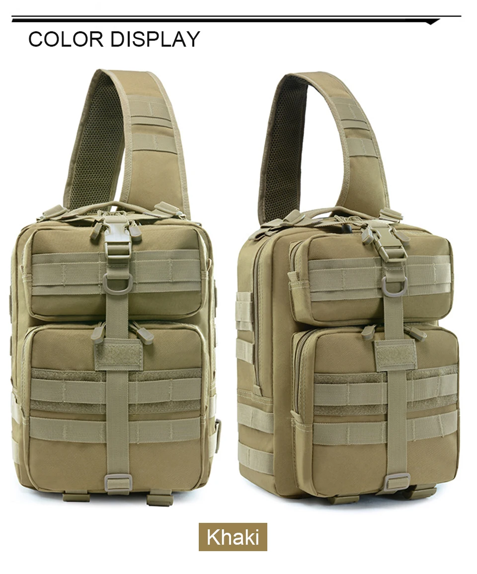 Outdoor Sports Military Bag Tactical Bags Chest Crossbody Bag Pack Waterproof Camouflage Bagpack Shoulder Molle Assault Daypack (9)