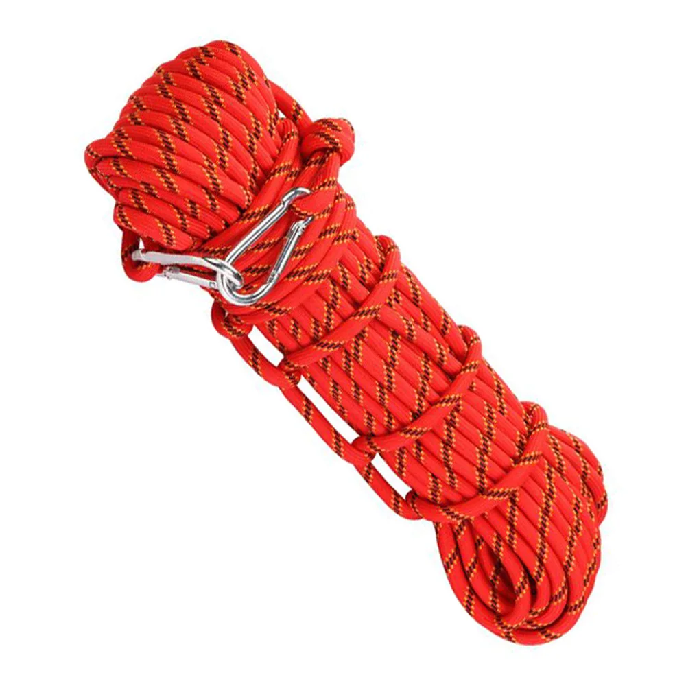3KN скалолазание вспомогательный Канат с зажимом для кемпинга спасение выживания на открытом воздухе профессиональный Escalada вспомогательный шнур ремешок