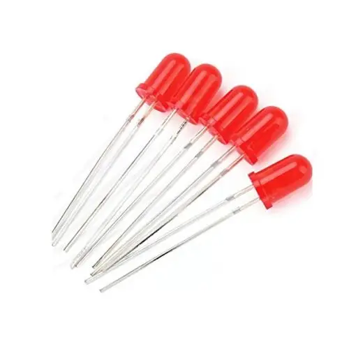 

50Pcs LED DIFFUSED F5 5MM RED COLOR RED LIGHT Super Bright Bulb Lamp