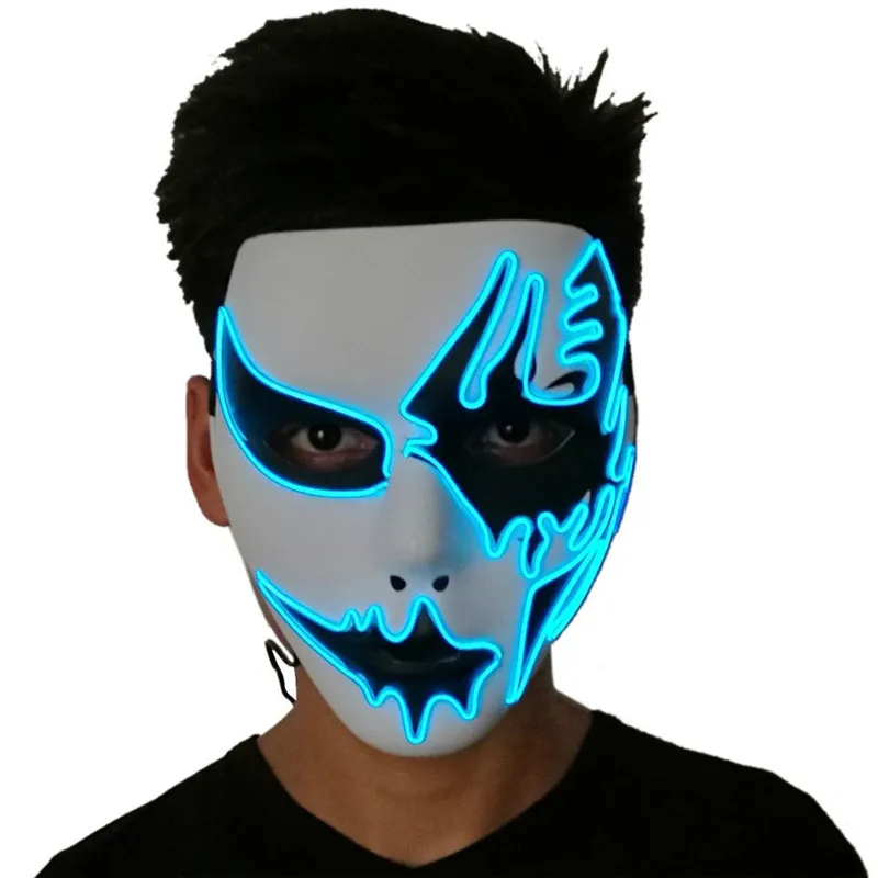 Aliexpress Led Mask Three Light Modes EL Wire Ghost Mask LED Light Up Neon Mask For